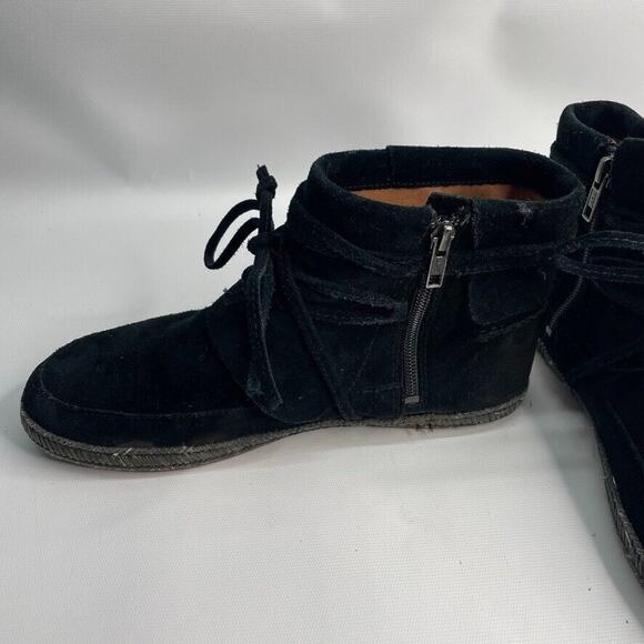 UGG AUSTRALIA Reid Women's Sz 7.5 Soft Suede Ankle Boot Black Authentic 1019129 - Picture 5 of 9